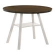 Furniture of America Elda Wood Drop-Leaf Counter Height Table in Sea White