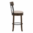Furniture of America Beka Wood 29-Inch Swivel Bar Stool in Oak (Set of 2)