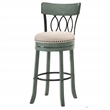 Furniture of America Beka Wood 29-Inch Swivel Bar Stool in Green (Set of 2)