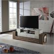 Furniture of America Abdi Wood Multi-Storage TV Stand in Oak and Concrete Gray