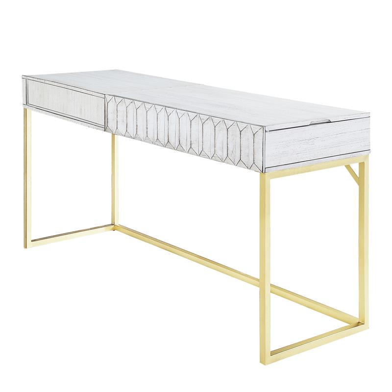 Furniture of America Giffore Contemporary Wood Lift-top Writing Desk in White