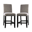 Furniture of America Iceland Wood 5-Piece Counter Height Table Set in Light Gray