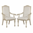 Furniture of America Clyde Wood 7-Piece Dining Table Set in Antique White