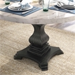 Furniture of America Rossas Wood 5-Piece Round Dining Table Set in Ivory