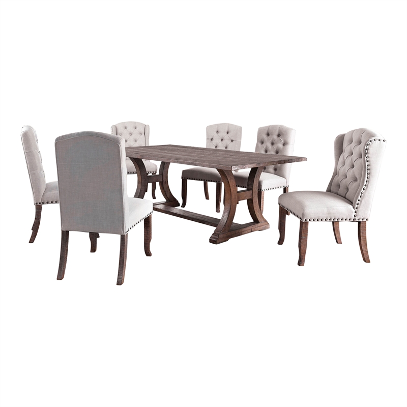 Furniture of America Liston Wood 7-Piece 96