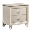 FOA Devado 3-Piece White Wood Bedroom Set - Full + Nightstand + Trundle