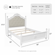 Furniture of America Mondu 3-Piece White Wood Bedroom Set - Full + 2 Nightstands