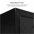 FOA Laren 3-Piece Black Wood Bedroom Set - King + Nightstand + Dresser