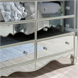 FOA Gavvi Glam 3-Piece Silver Wood Bedroom Set - Cal King + Nightstand + Dresser