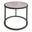 Furniture of America Jaydee Casual Metal 3-Piece Nesting Table Set in Gray