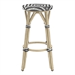 Furniture of America Binde Aluminum 26-inch Patio Barstool in Brown (Set of 2)