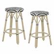 Furniture of America Binde Aluminum 26-inch Patio Barstool in Brown (Set of 2)