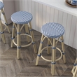 Furniture of America Binde Aluminum 26-inch Patio Barstool in Gray (Set of 2)
