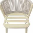 Furniture of America Morah Aluminum 3-Piece Dining Table Set in Natural Tone
