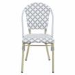 Furniture of America Misea Transitional Aluminum Patio Chair in Gray (Set of 2)