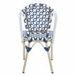 Furniture of America Misea Transitional Aluminum Patio Chair in Navy (Set of 2)