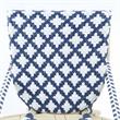 Furniture of America Misea Transitional Aluminum Patio Chair in Navy (Set of 2)