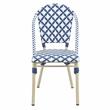 Furniture of America Misea Transitional Aluminum Patio Chair in Navy (Set of 2)