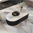 Furniture of America Timi Glam Wood 1-Drawer Coffee Table in Dark Walnut