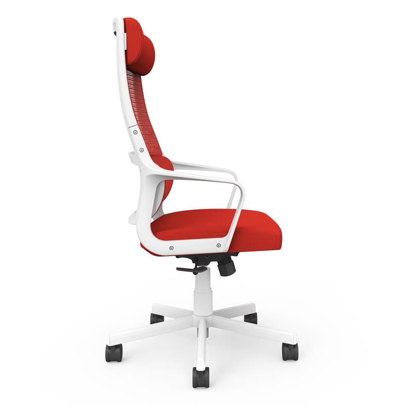Furniture of America Abair 2-Piece White Metal Desk with USB and Chair Set