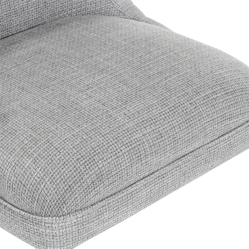 Furniture of America Nillicent Fabric Wing Back Office Chair in Light Gray