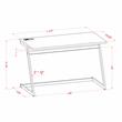 Furniture of America Cornica Metal Writing Desk with USB in Black and Brass