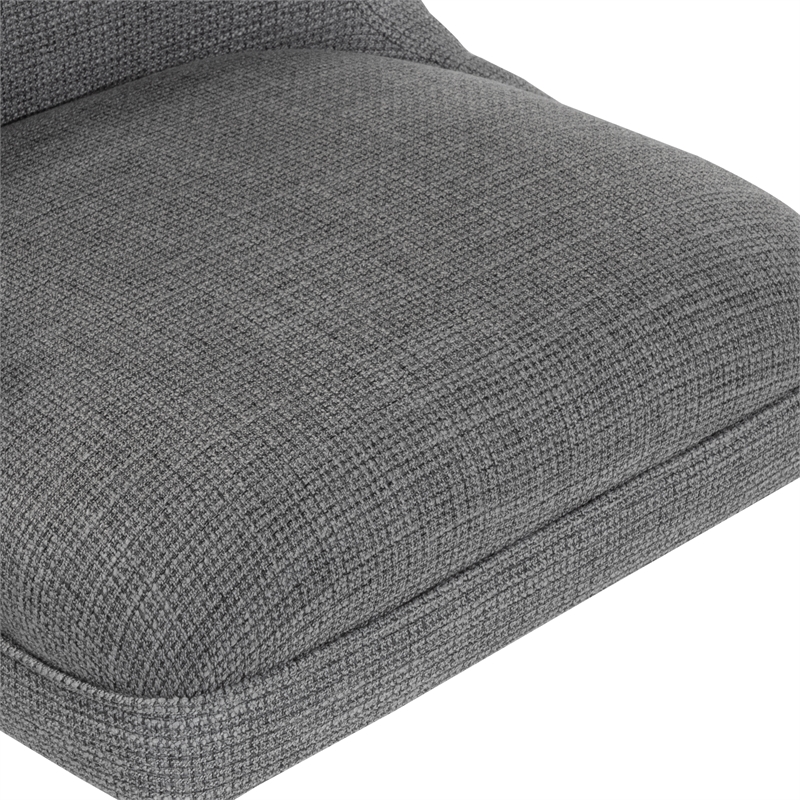 Furniture of America Nillicent Fabric Wing Back Office Chair in Gray