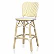 Furniture of America Adino Aluminum Patio Bar Chair in Yellow (Set of 2)