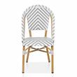 Furniture of America Acti Modern Aluminum Patio Dining Chair in Gray (Set of 2)