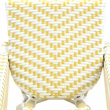Furniture of America Dakie Aluminum 3pc Patio Chair and Table Set in Yellow