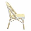 Furniture of America Dakie Aluminum 3pc Patio Chair and Table Set in Yellow