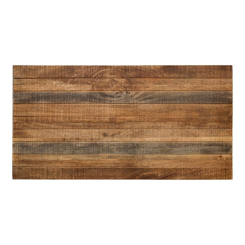 Furniture of America Blax Rustic Solid Wood Dining Table in Natural Tone