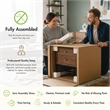Furniture of America Ruga Rustic Solid Wood Storage Side Table in Natural Tone
