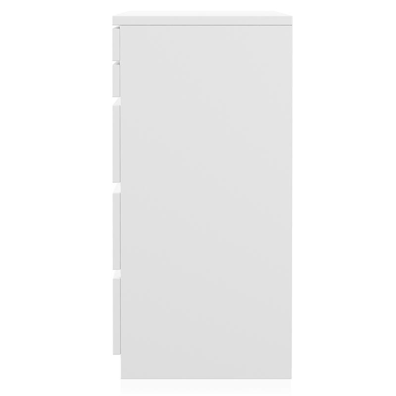 Furniture of America Lita Contemporary Wood Vanity Chest with Mirror in White