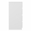Furniture of America Lita Contemporary Wood Vanity Chest with Mirror in White