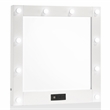 Furniture of America Lita Contemporary Wood Vanity Chest with Mirror in White