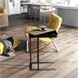 Furniture of America Nince Industrial Metal Adjustable Side Table in Sand Black