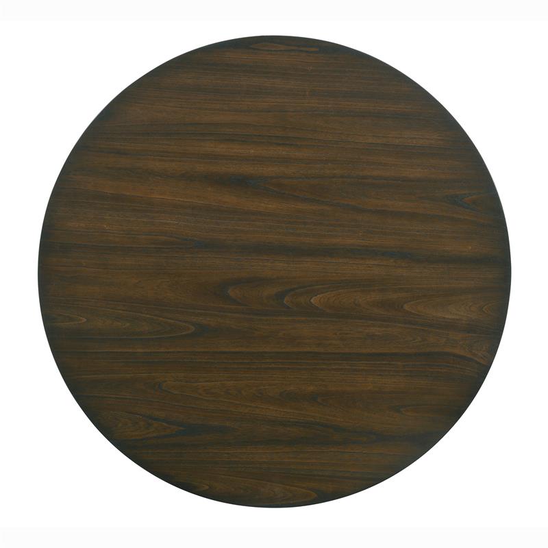 Furniture of America Kadda Farmhouse Wood Round Dining Table in Antique White