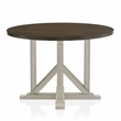Furniture of America Kadda Farmhouse Wood Round Dining Table in Antique White