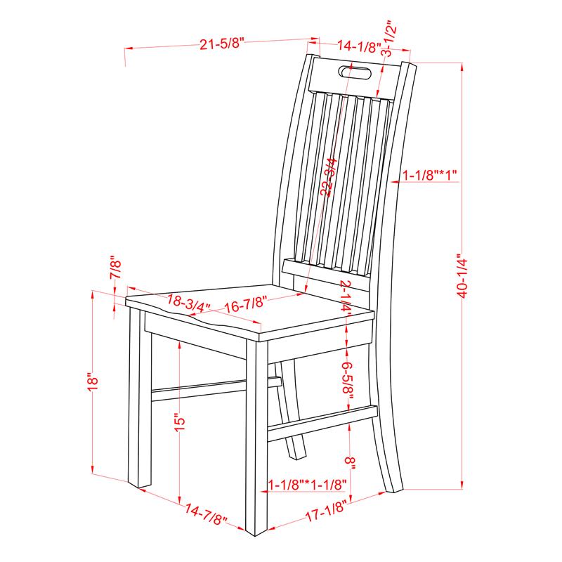 Furniture of America Kadda Wood Dining Chair in Antique White (Set of 2)