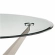Furniture of America Fedora Modern Metal Round Dining Table in Champagne Gold