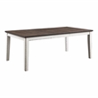Furniture of America Fie Rustic Solid Wood 7-Piece Dining Table Set in White