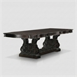 Furniture of America Lido Traditional Wood Expandable Dining Table in Walnut