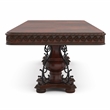 Furniture of America Exa Traditional Wood Expandable Dining Table in Cherry