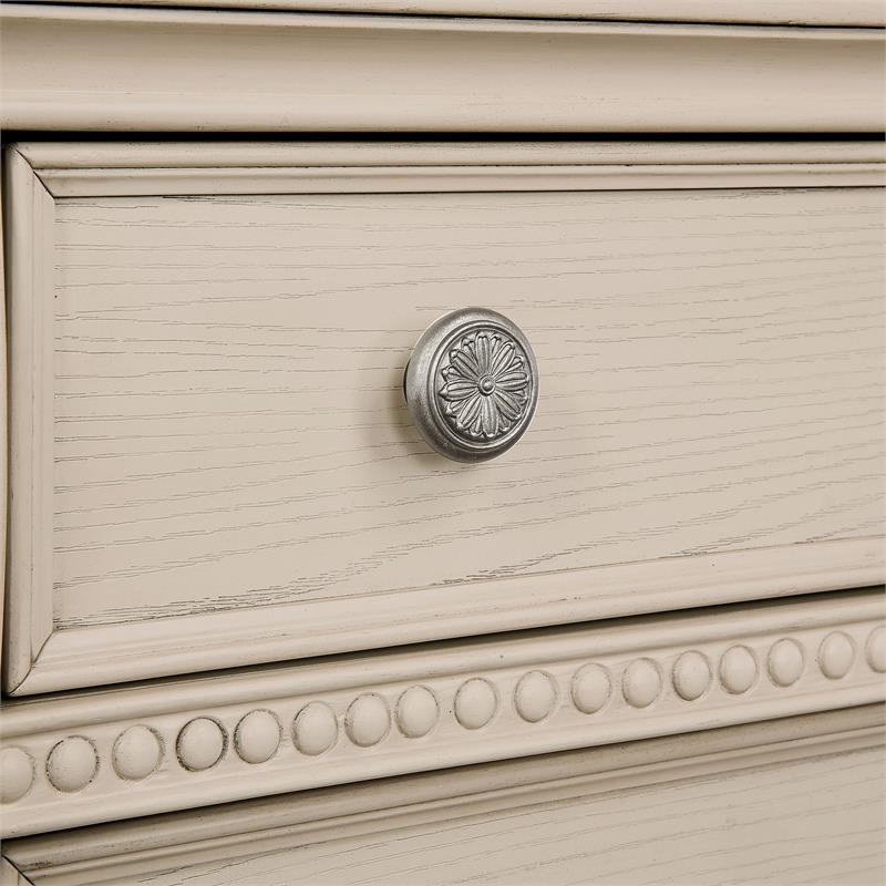 Furniture of America Charo Traditional Wood 5-Drawer Chest in Antique White