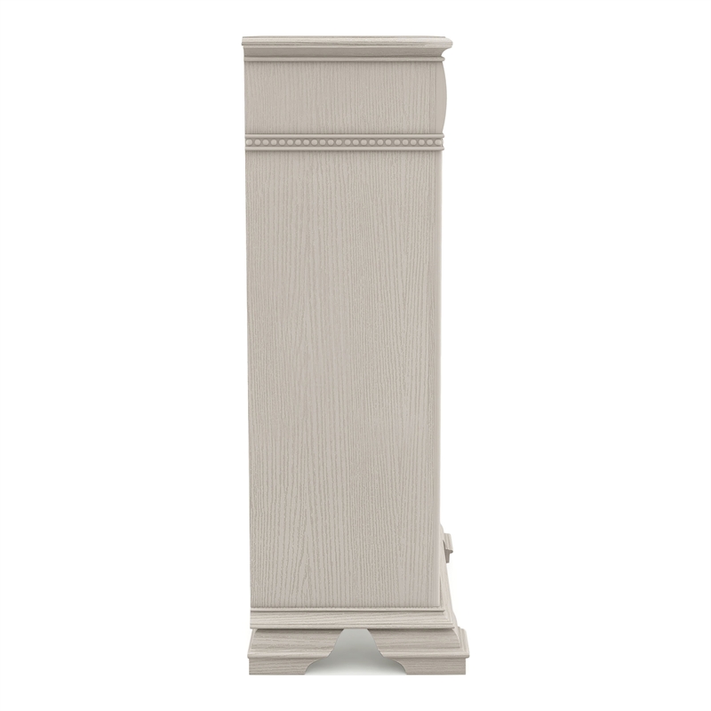 Furniture of America Charo Traditional Wood 5-Drawer Chest in Antique White