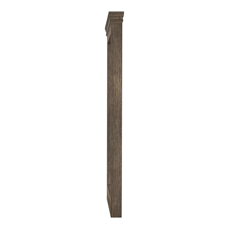 Furniture of America Gafin Transitional Solid Wood Framed Mirror in Gray