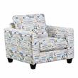 Furniture of America Eland Contemporary Fabric Upholstered Chair in Multi-Color