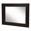 Furniture of America Tezra Contemporary Solid Wood Framed Mirror in Dark Walnut