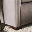 Furniture of America Horst Contemporary Fabric L-Shaped Sectional in Light Gray